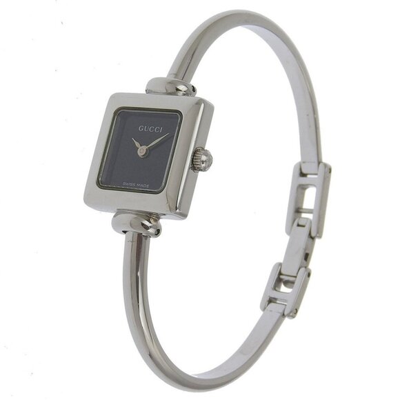 GUCCI Watches 1900L blackDial Stainless Steel Quartz Analog display Women - Picture 3 of 8